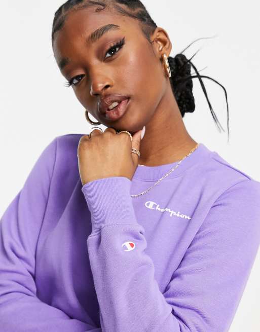 Champion Sweat petit logo Violet