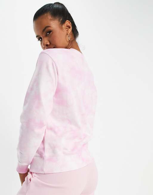 Champion Sweat effet tie dye Rose