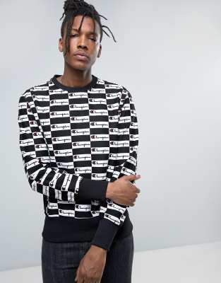 pull champion avec plein de logo