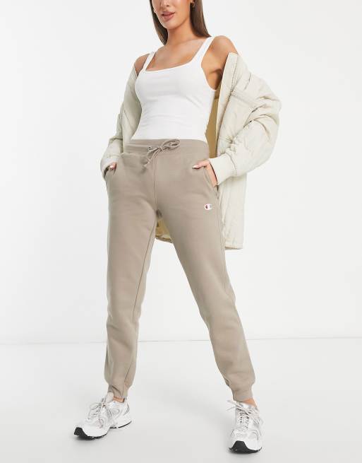 Champion sweatpants with logo in tan | ASOS