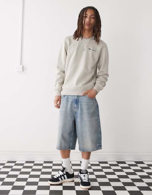Champion – Sweatshirt in Beige mit Rundhalsausschnitt, 2 von 4