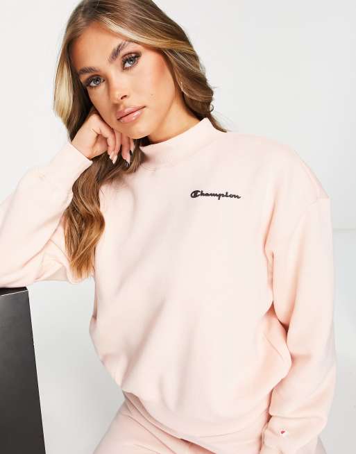 Champion sweater shop dames zwart roze