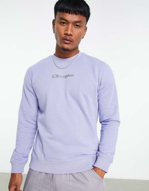 Champion Sweatshirt met logo in lila ASOS