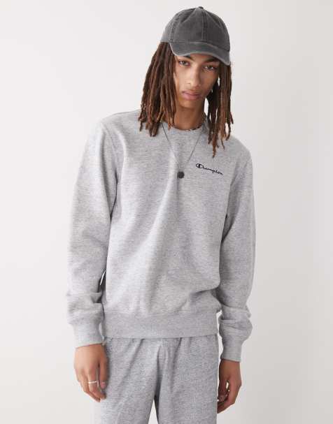 Champion – Sweatshirt mit Rundhalsausschnitt in Grau - view 1