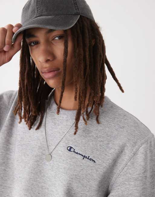 Champion – Sweatshirt mit Rundhalsausschnitt in Grau, 2 von 4