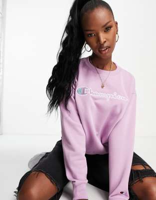 Lilac cheap champion crewneck