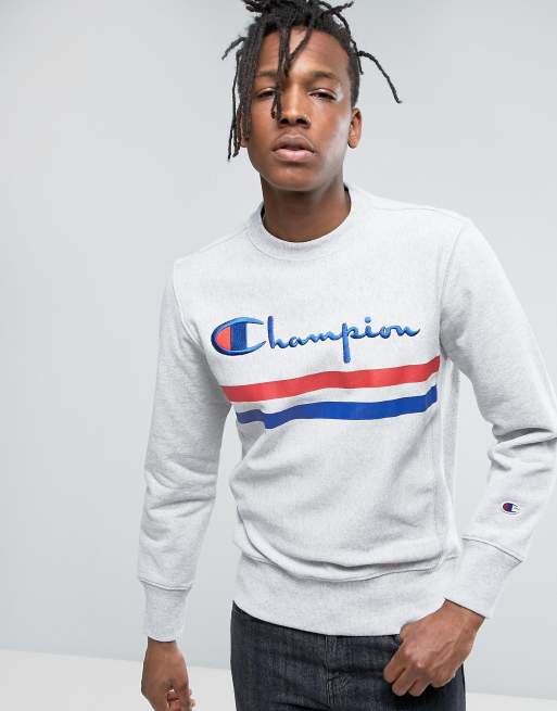 Champion sweater 2025 big logo top