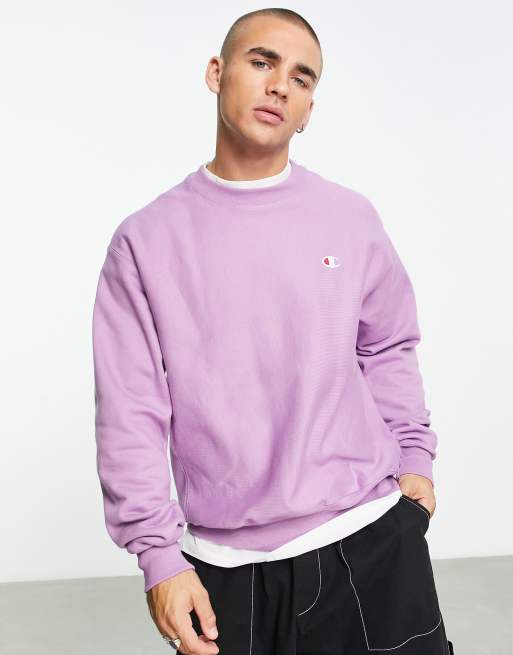 Purple cheap champion crewneck