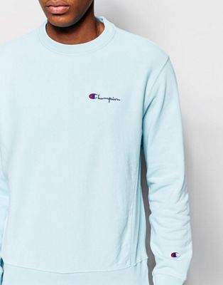 champion sweatshirt with small script logo