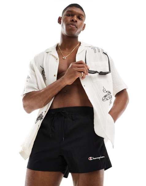 Champion swim shorts in black - view 1