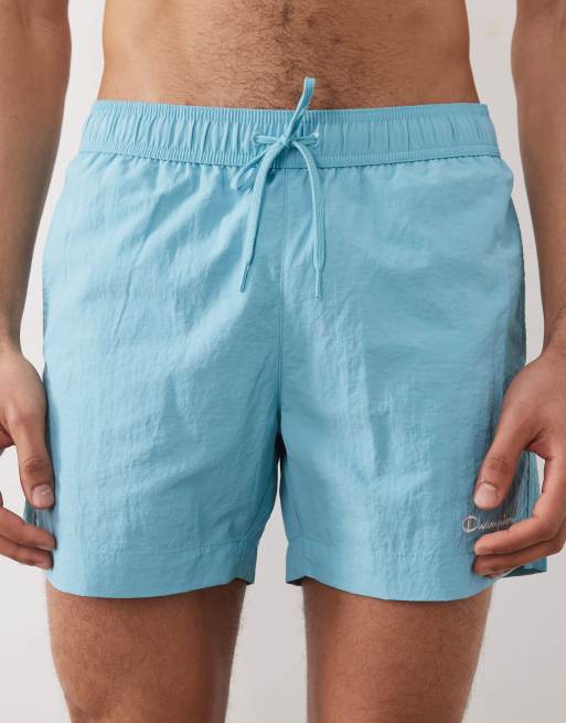 Champion swim shorts in light blue, 5 of 5