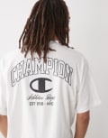 [Champion] Champion t-shape graphic t-shirt in white L white