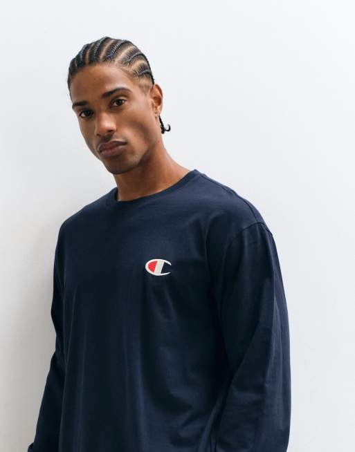 Champion t-shirt à manches longues et col rond noir, 4 de 5