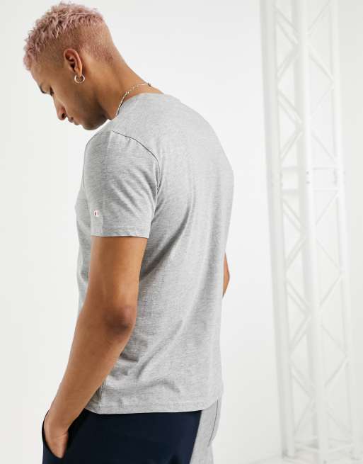 Champion - T-shirt à petit logo imprimé manuscrit sur la poitrine - Gris, 2 de 4