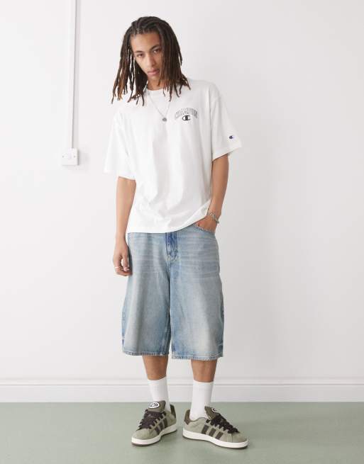 Champion - T-shirt bianca con stampa sul retro, 2 di 4