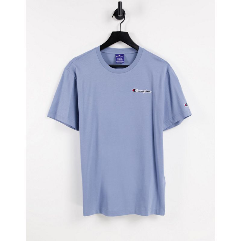 Activewear Top Champion - T-shirt con piccolo logo blu