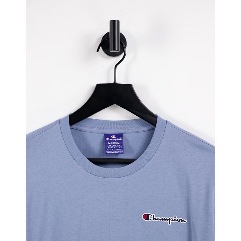 Activewear Top Champion - T-shirt con piccolo logo blu