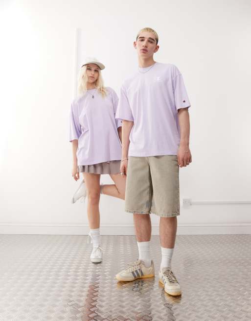 Champion - T-shirt girocollo unisex viola, 2 di 4