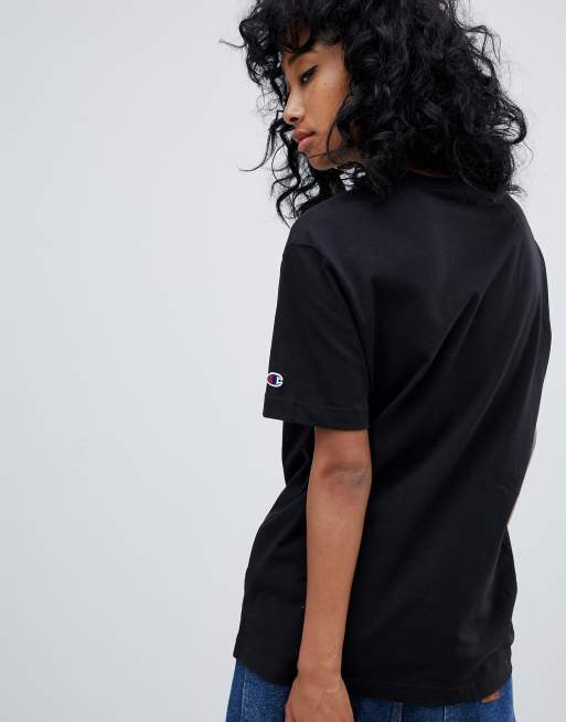 Champion – T-shirt i reverse weave-material och oversize-modell med logga framtill, 2 av 4