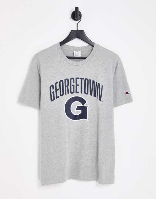 Champion - T-shirt in Georgetown-collegestijl in grijs