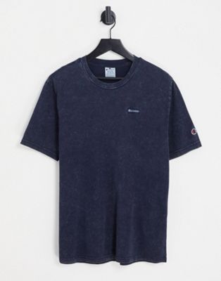 champion t-shirt in washed navy