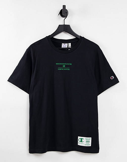  Champion t-shirt with back print in black 