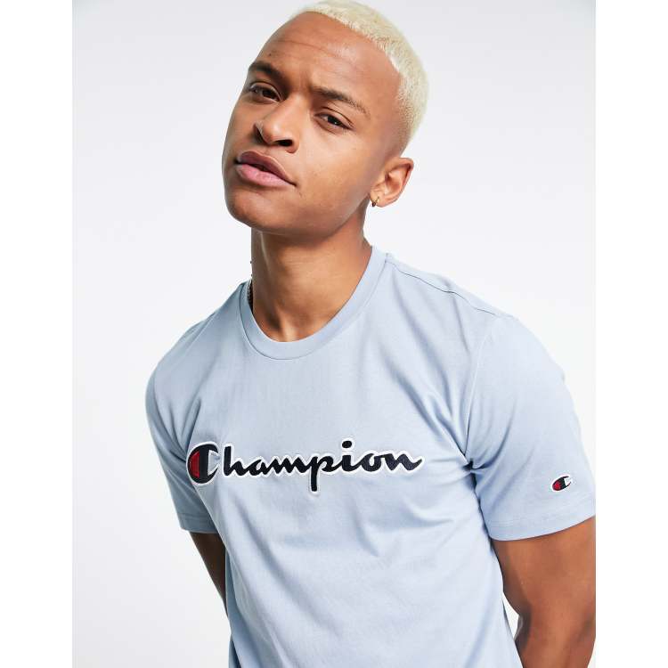 Champion t 2025 shirt blue