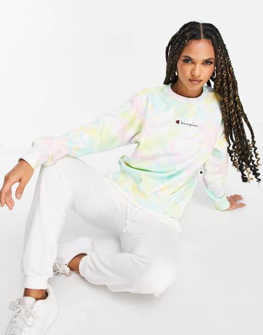 adidas lite racer white for women | FaoswalimShops Champion tie dye sweat in multi