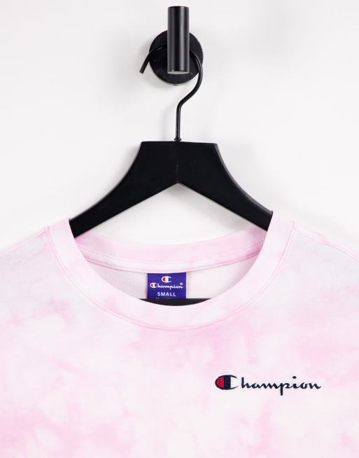 White and pink champion hot sale shirt