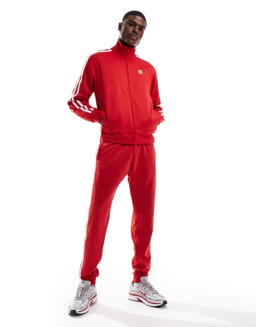 Champion track jacket in red (part of a set) ASOS