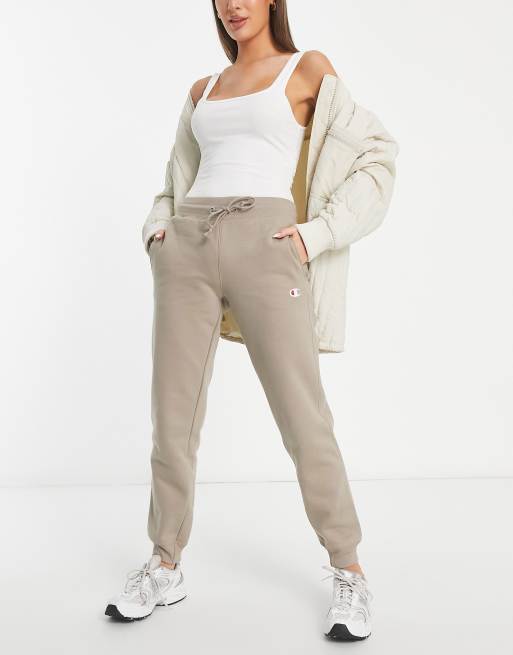 Champion trackies with logo in tan
