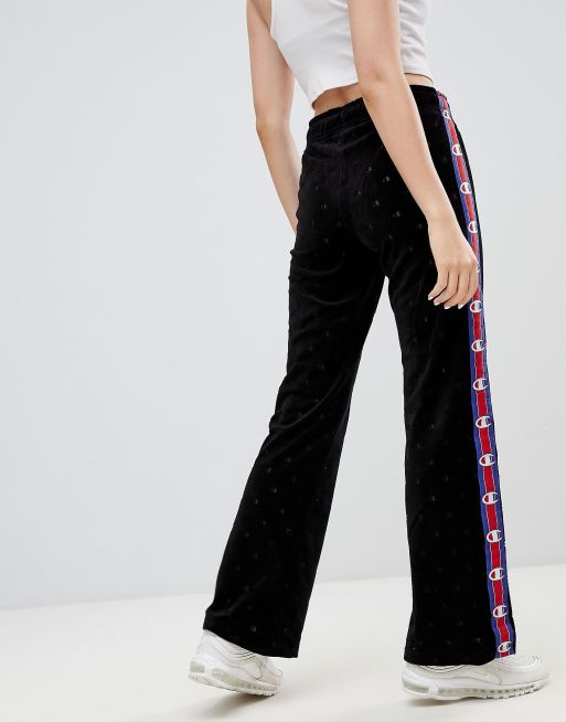 Champion side sale tape track pants