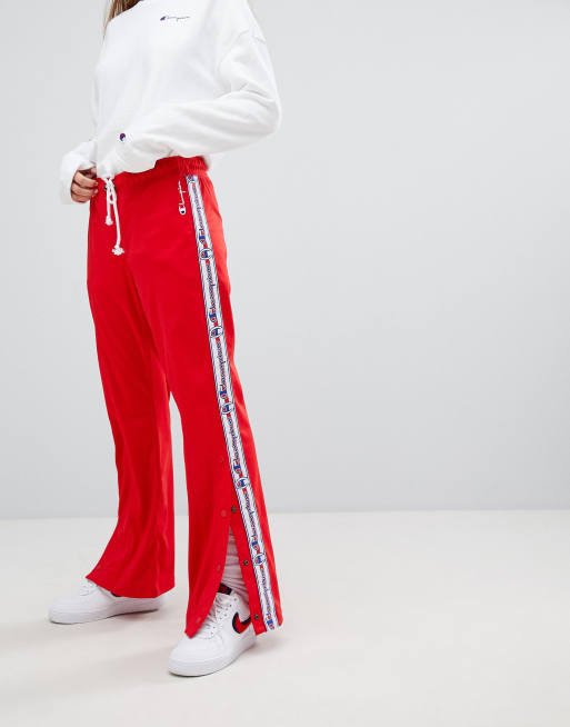 Champion tracksuit bottoms deals with logo taping