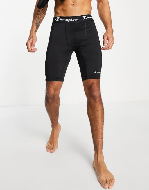 Champion training legging shorts in black