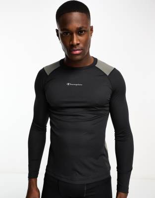 Champion Training long sleeve top in black | ASOS