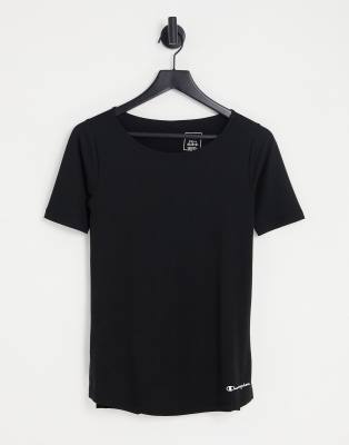 Champion training t-shirt in black - ASOS Price Checker