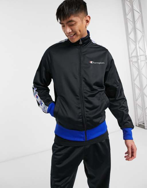 Champion track hot sale jacket mens