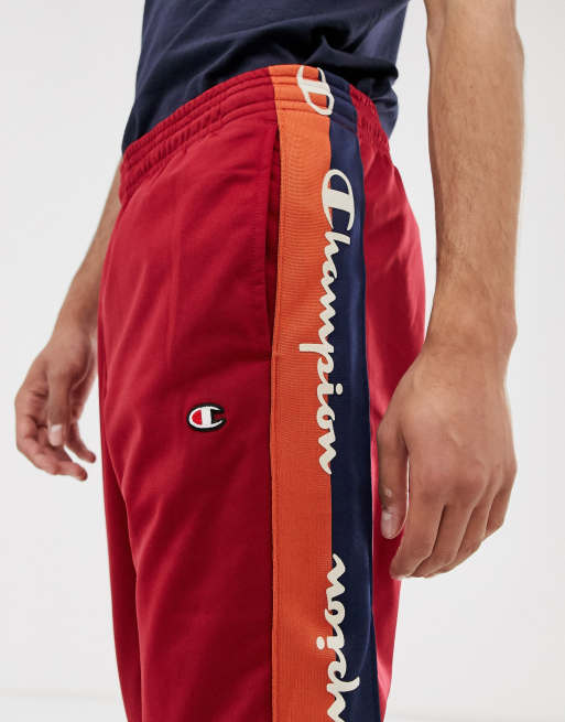 Champion red track on sale pants