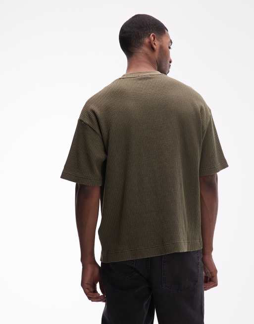 Champion - Tuff Ones - Gebreid T-shirt in groen, 3 van 5