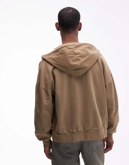 Champion - Tuff Ones - Sweat à capuche zippé - Camel, 3 de 5