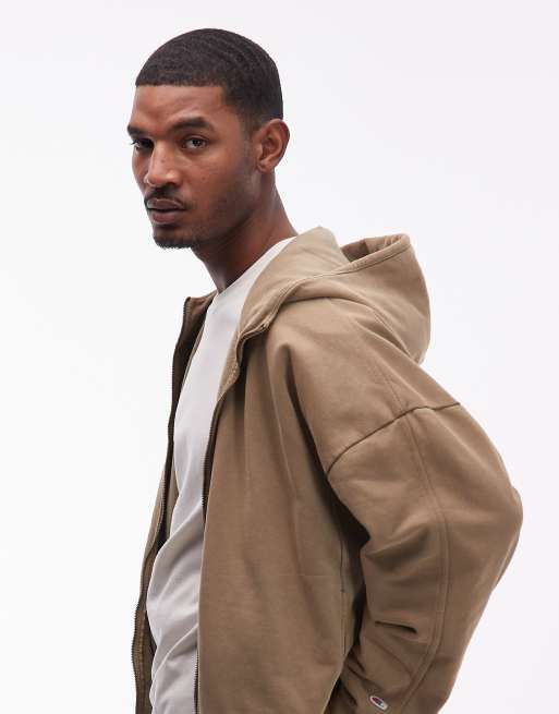Champion - Tuff Ones - Sweat à capuche zippé - Camel, 4 de 5