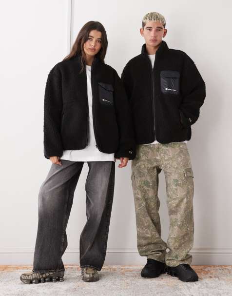 Champion - Uniseks fleece met rits in zwart - view 1