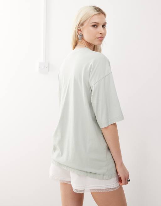 Champion - Uniseks T-shirt met ronde hals in groen, 3 van 4