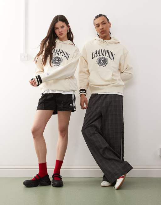 Champion Unisex – Biała uczelniana bluza z kapturem  , 4 z 4
