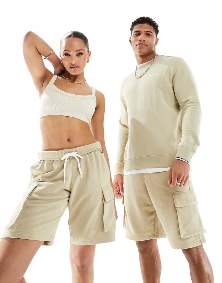 Champion unisex cargo shorts in beige-Neutral