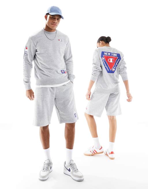 Champion sweatshirt and shorts set hotsell