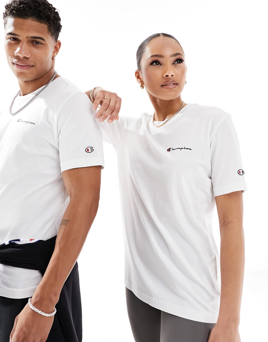 Champion unisex crew neck t-shirt in white