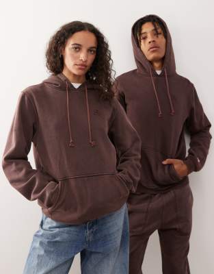 Champion Unisex Hooded Sweatshirt In Brown