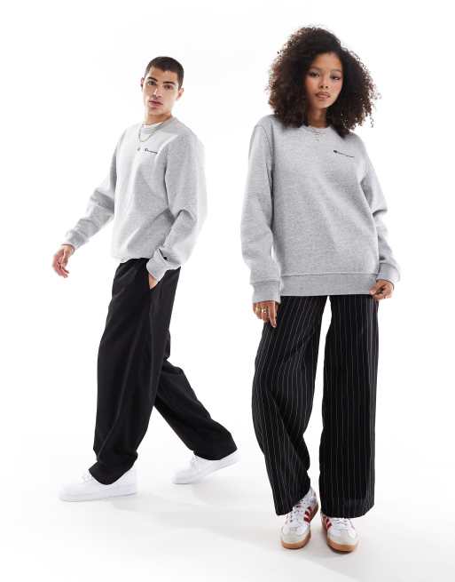 Champion unisex Legacy left chest logo sweatshirt in grey, 2 of 4