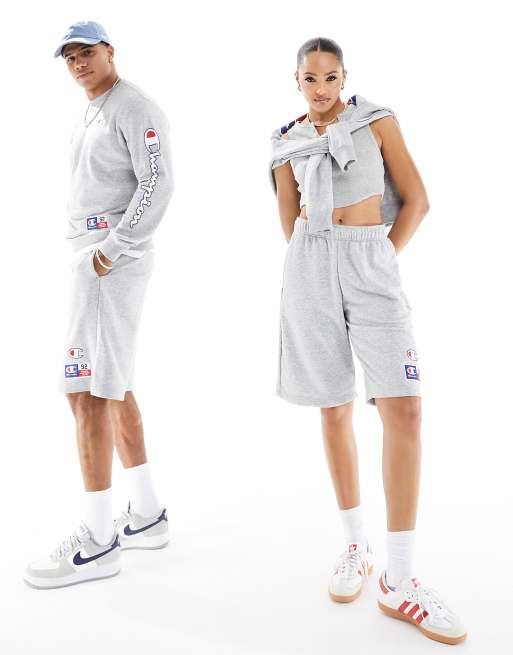 Champion – Unisex – Ljusgrå shorts